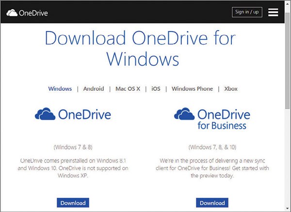 onedrive mac for business