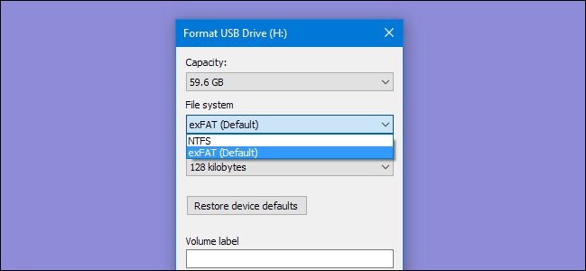reformat a flash drive for windows on a mac